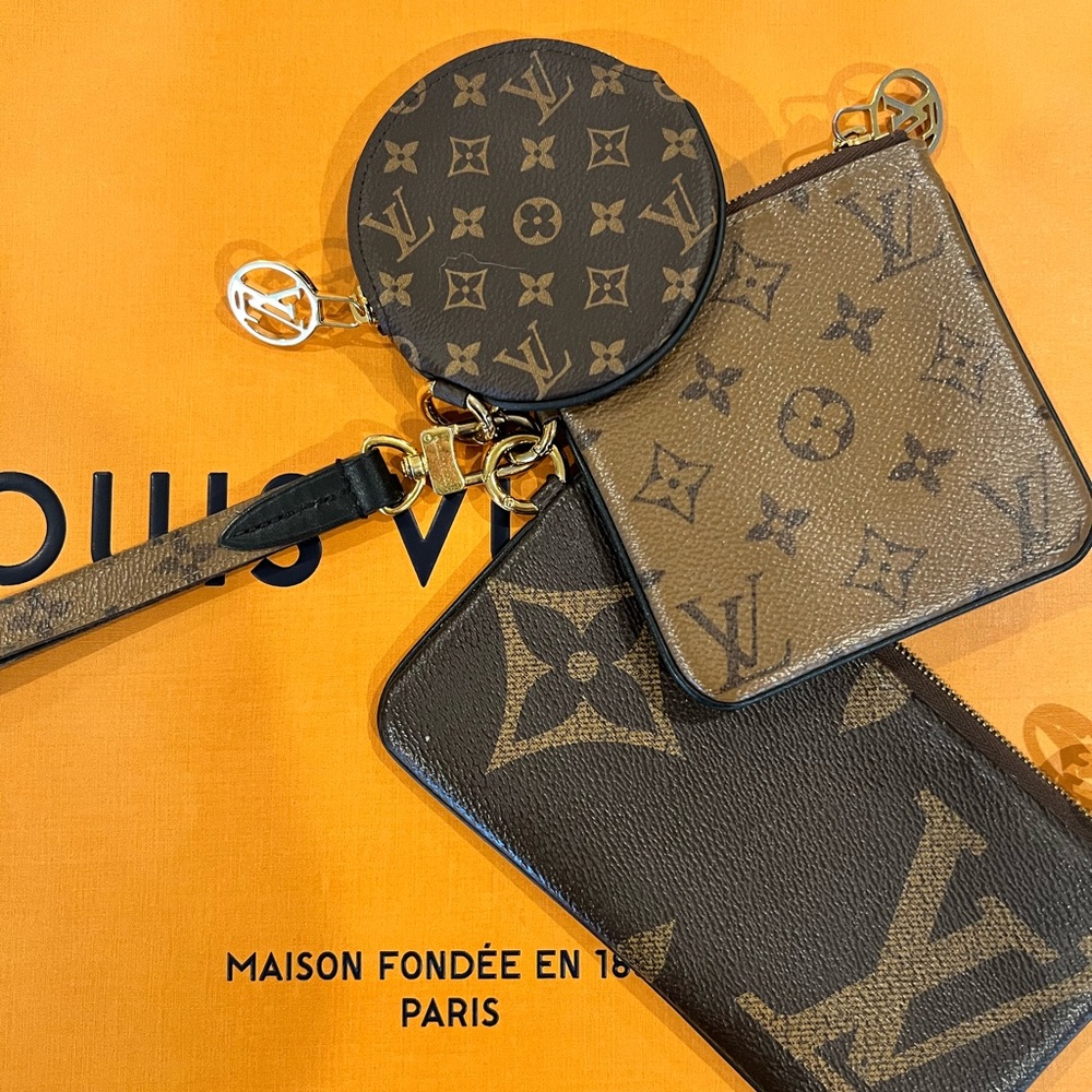 Louis Vuitton Monogram Brown Accessories Set